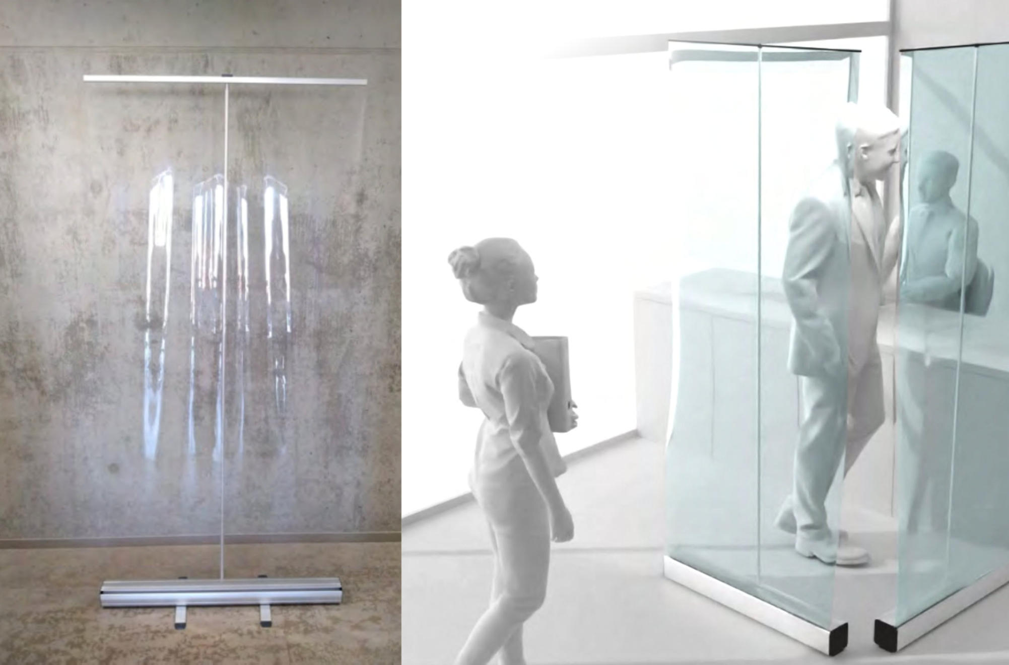 Transparente Roll-Up, Covid_19